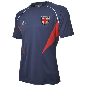 Olorun Flux Kid's England Football T-Shirt - Navy/Red/White