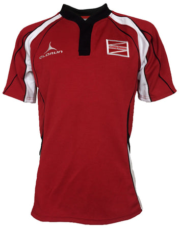 Coleg Gwent Adult's Flux Rugby Shirt - Red/Black/White