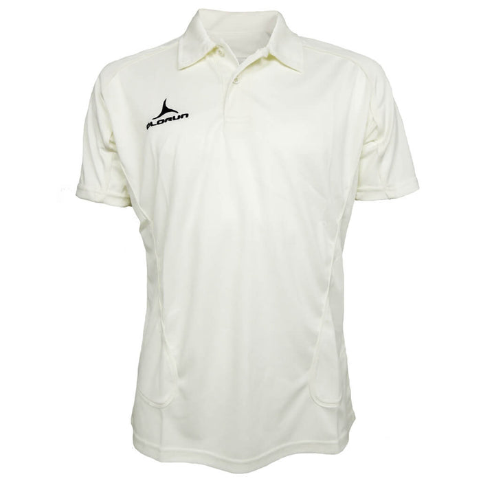 Olorun Men's Cricket Short Sleeve Polo Cream