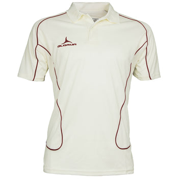 Olorun Men's Cricket Short Sleeve Polo Burgundy