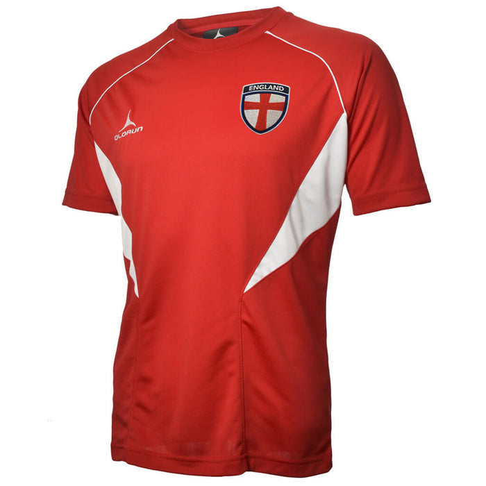 Olorun Flux England Football T-Shirt - Red/White
