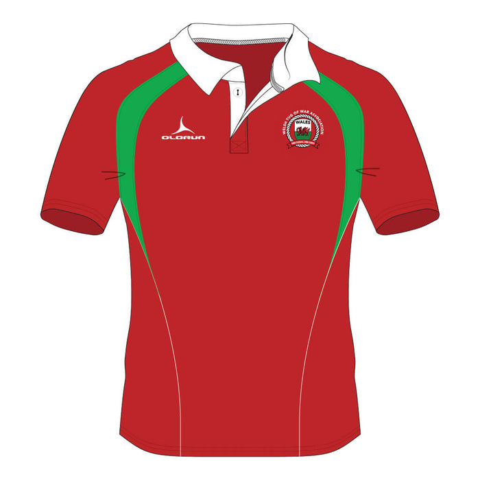 Wales Tug of War Association Pulse Short Sleeve Rugby Shirt