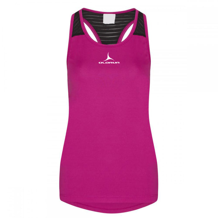 Olorun Activ Micro Mesh Vest - Hot Pink/Black