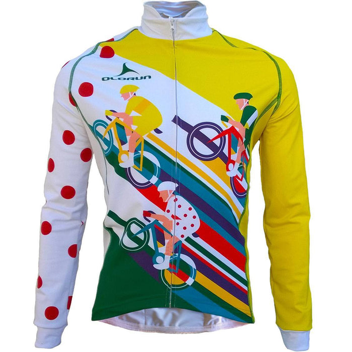Olorun Grand Tourer (France Tour) Full Zip Long Sleeve Cycling Jersey (Fast Delivery)