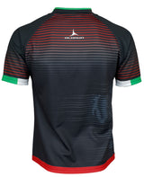 Olorun Contour Wales Home Nations Rugby Shirt ( Away Design - Black )