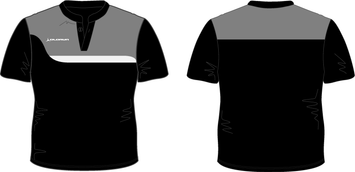 Olorun Tempo Men's Short Sleeve Rugby Shirt Grandad Collar