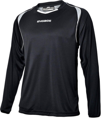 Engage Premium Kids' Football Shirt Black/Silver/White (Fast Delivery)