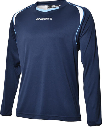 Engage Premium Football Shirt Navy/White/Sky (Fast Delivery)