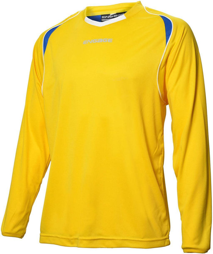 Engage Premium Football Shirt Yellow/Royal/White (Fast Delivery)