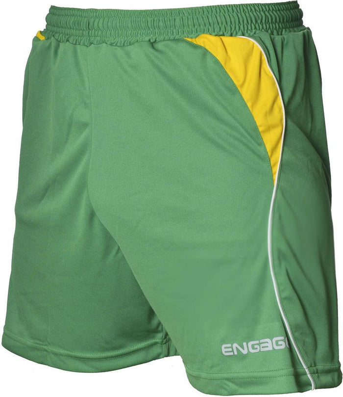 Engage Premium Football Shorts Emerald/Yellow/White (Fast Delivery)