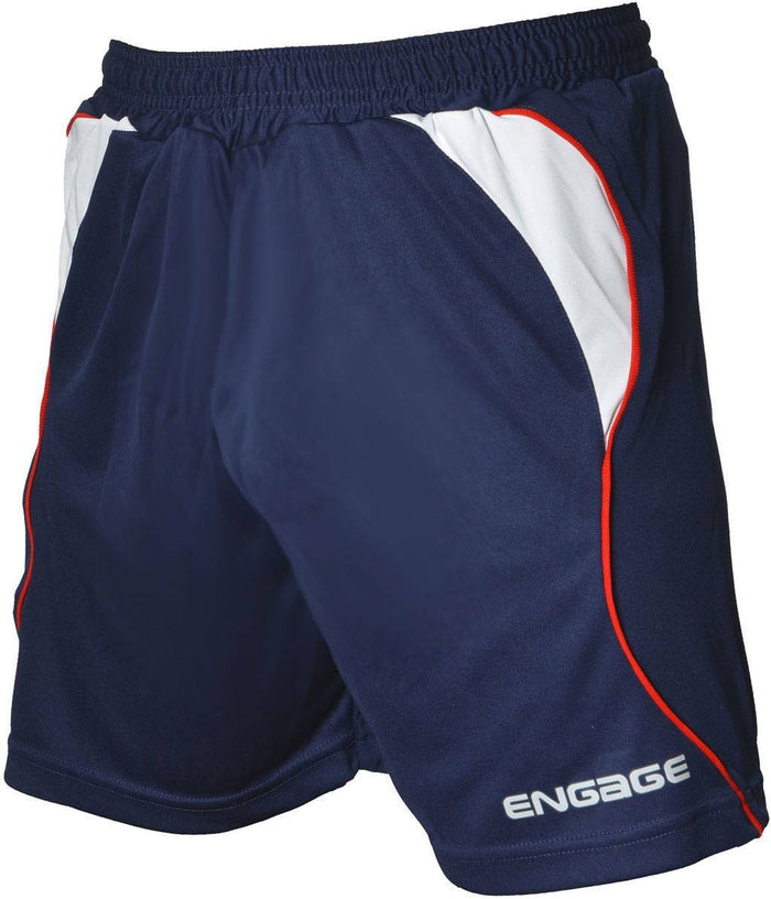 Engage Premium Football Shorts Navy/White/Red (Fast Delivery)