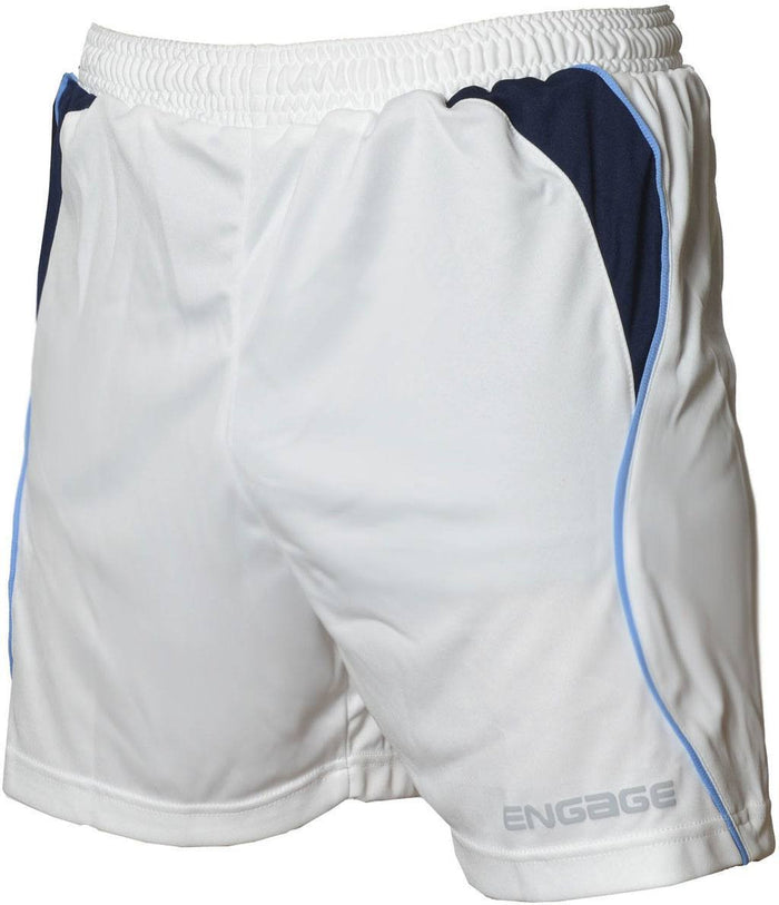 Engage Premium Football Shorts White/Navy/Sky (Fast Delivery)