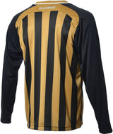Engage Pro-Stripe Kids' Football Shirt  Black/Bronze/White  (Fast Delivery)