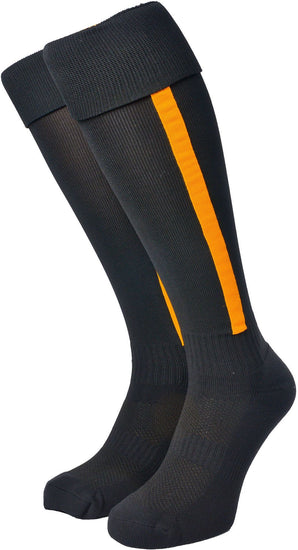 Olorun Euro Striped Socks Black/Amber (Fast Delivery)