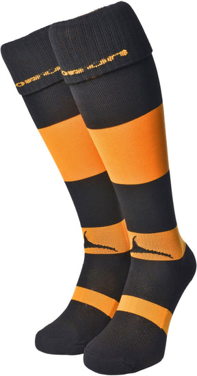 Olorun Hooped Socks Black/Amber (Fast Delivery)
