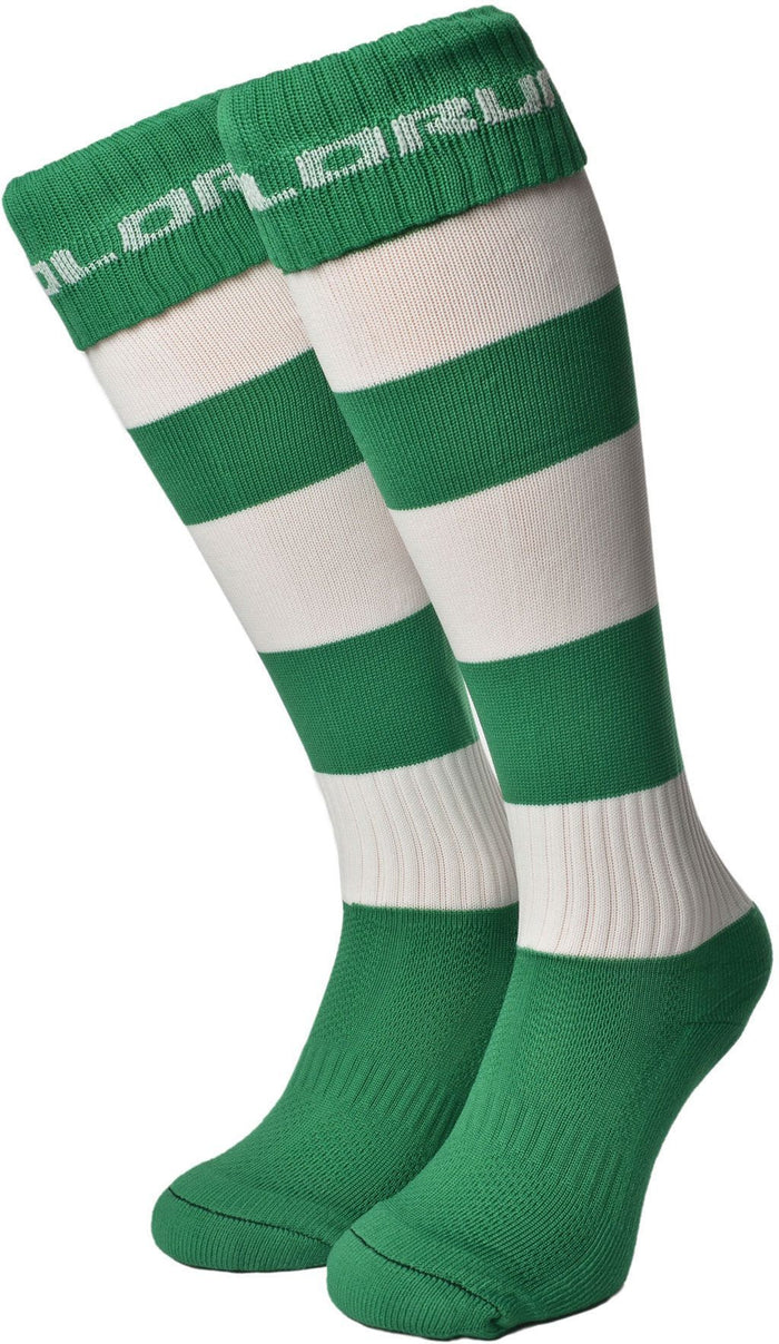 Olorun Hooped Socks Emerald/White (Fast Delivery)