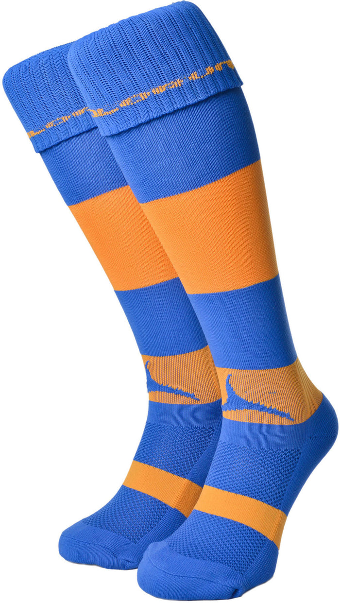 Olorun Hooped Socks Royal/Amber (Fast Delivery)