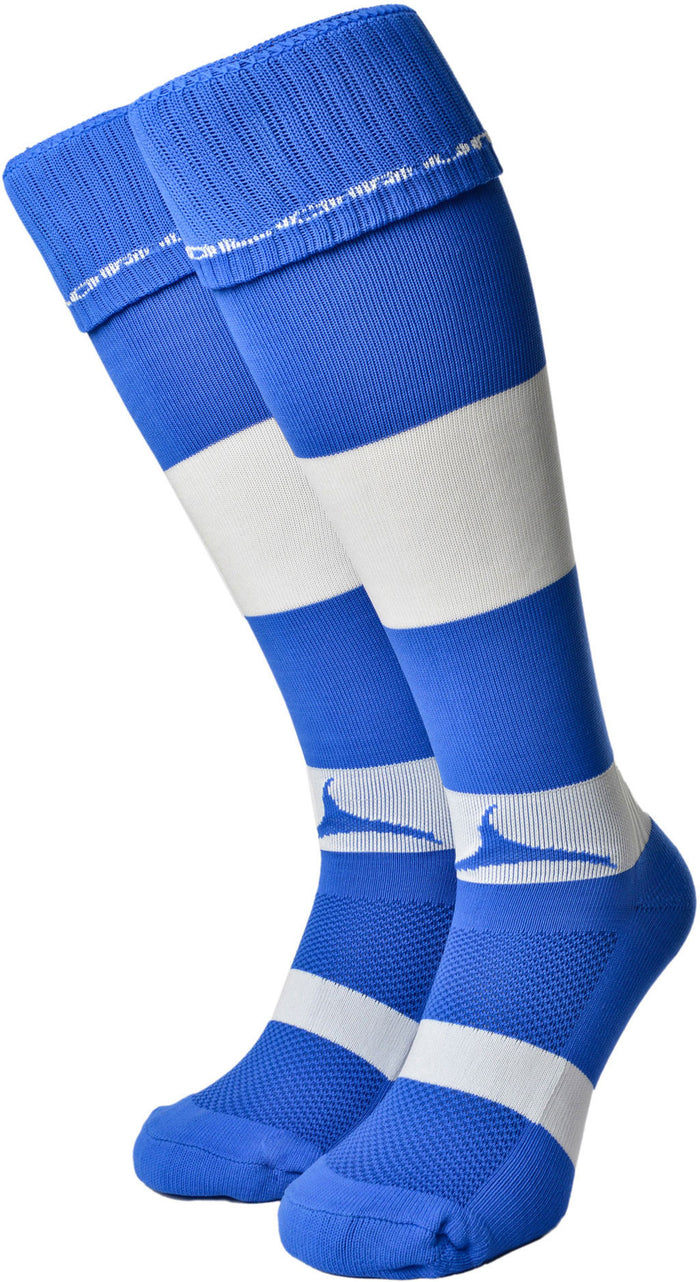 Olorun Hooped Socks Royal/White (Fast Delivery)